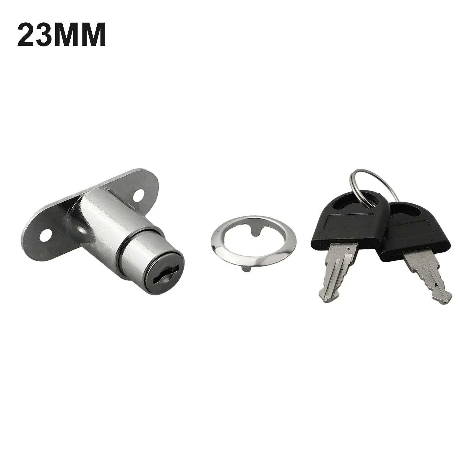 Brand New Door Latch Single Open Replacemnent Lock Buckle Press Lock Security Sliver Stainless Steel 23mm/32mm