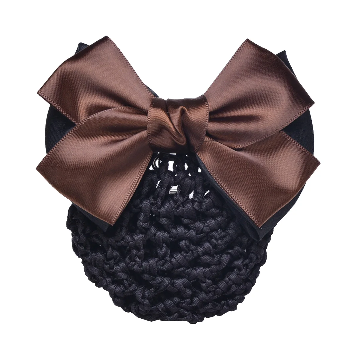 2023 New Fashion Satin Bow Barrette Floral Girl Lace Lady Hair Clip Cover Net Bowknot Bun Snood Women Hairgrip Headband Hairnets