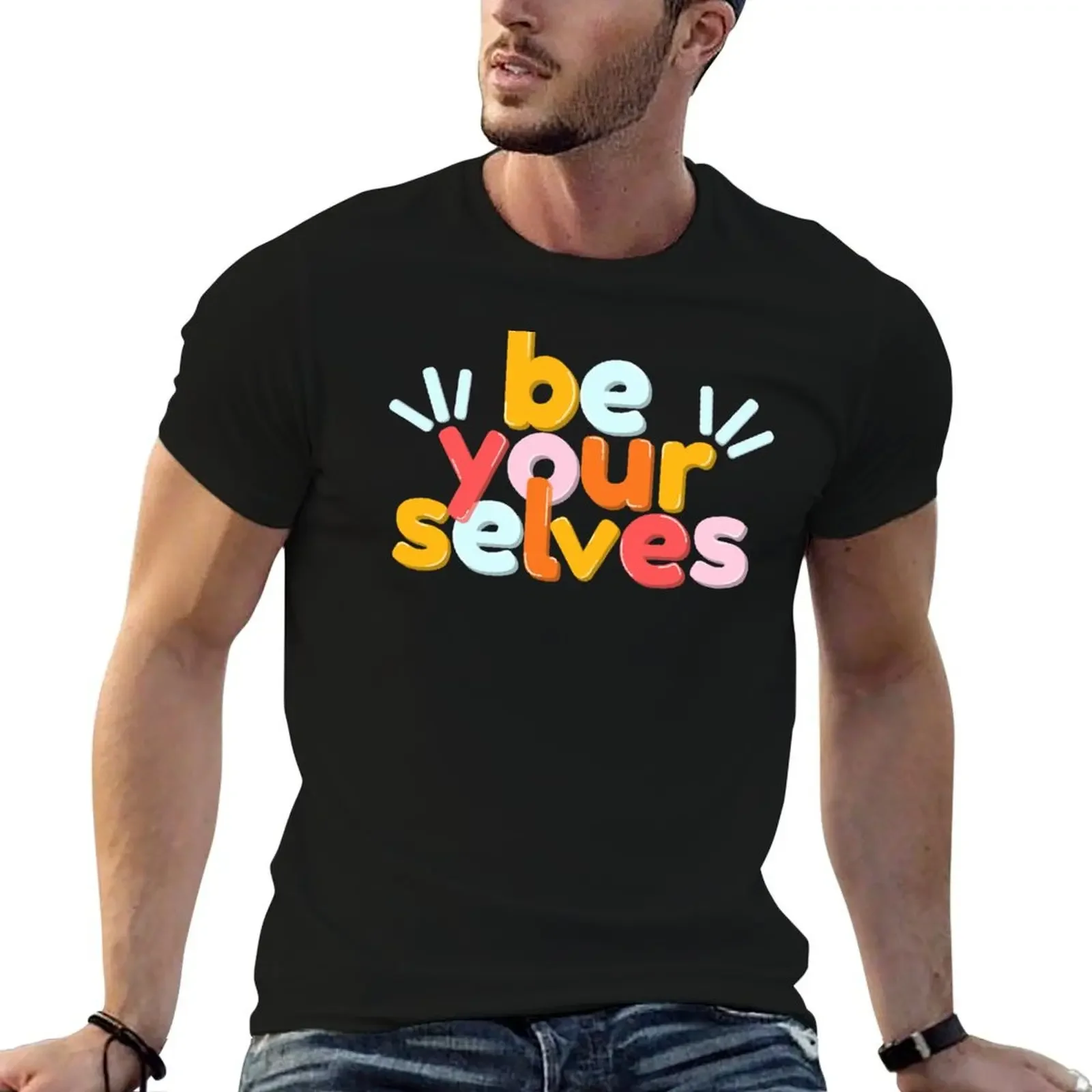 be yourselves T-Shirt rapper graphic tees plus size tops mens t shirts top quality