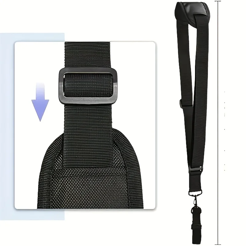 Adjustable Harness Durable Adjustable Lawn Mower Harness with Ergonomic Shoulder Straps Metal Clips | Comfortable Fit for Men