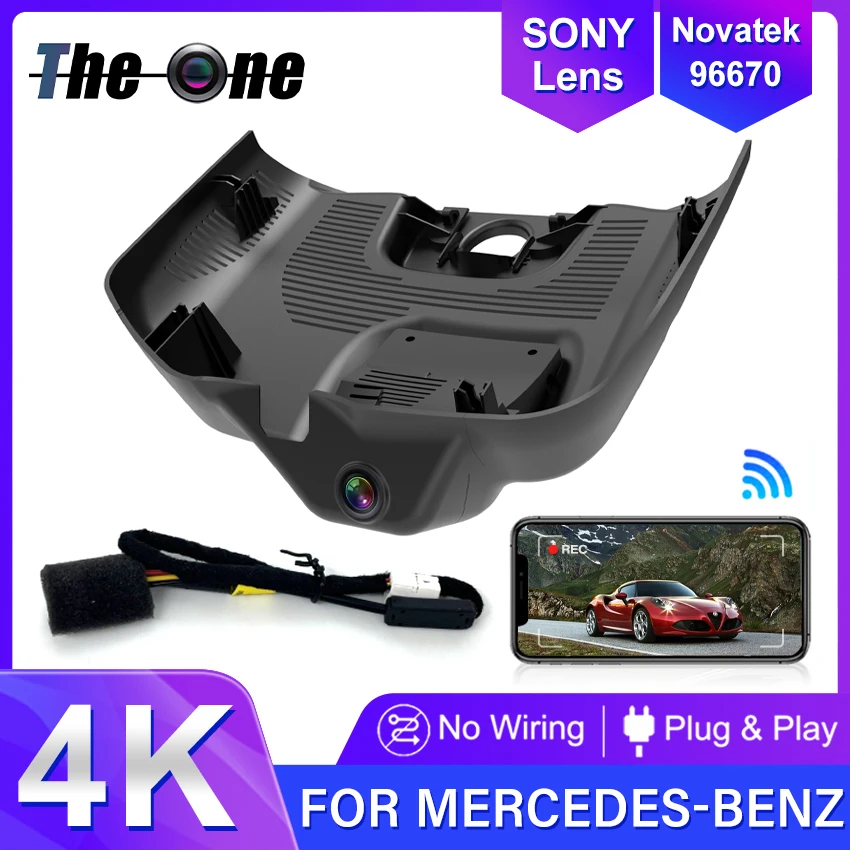 For Mercedes Benz EQE 350 Sedan For MB EQE350 2022-2024 UHD Night Vision Dash Cam 4K Plug And Play Dashcam Camera Accessories