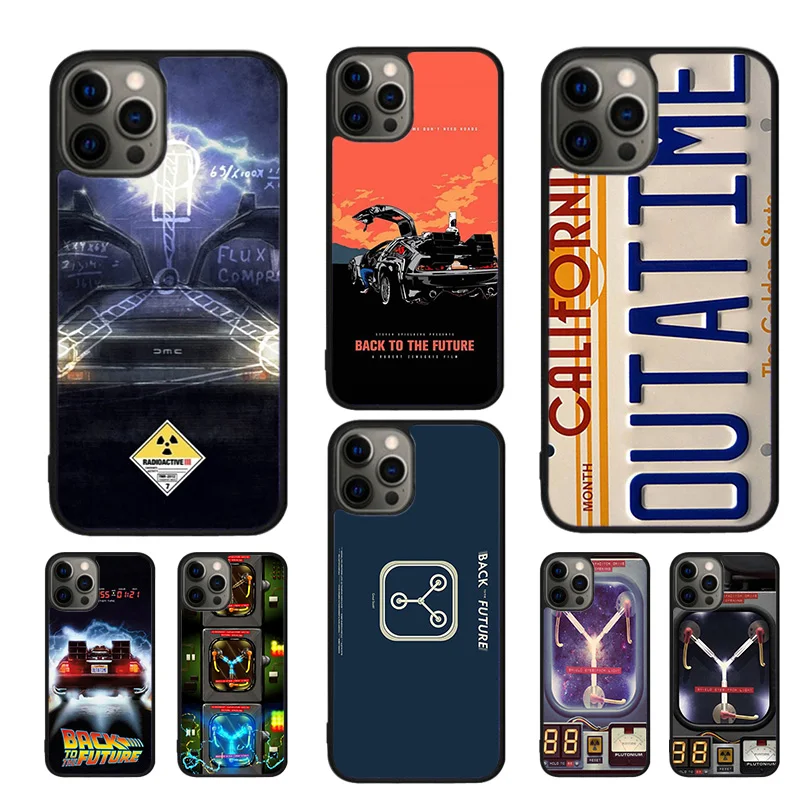 Back to the Future Flux Capacitor Mobile Phone Cases For iPhone 16 15 14 12 13 mini 11 Pro MAX apple 6 7 8 Plus SE2020 Coque