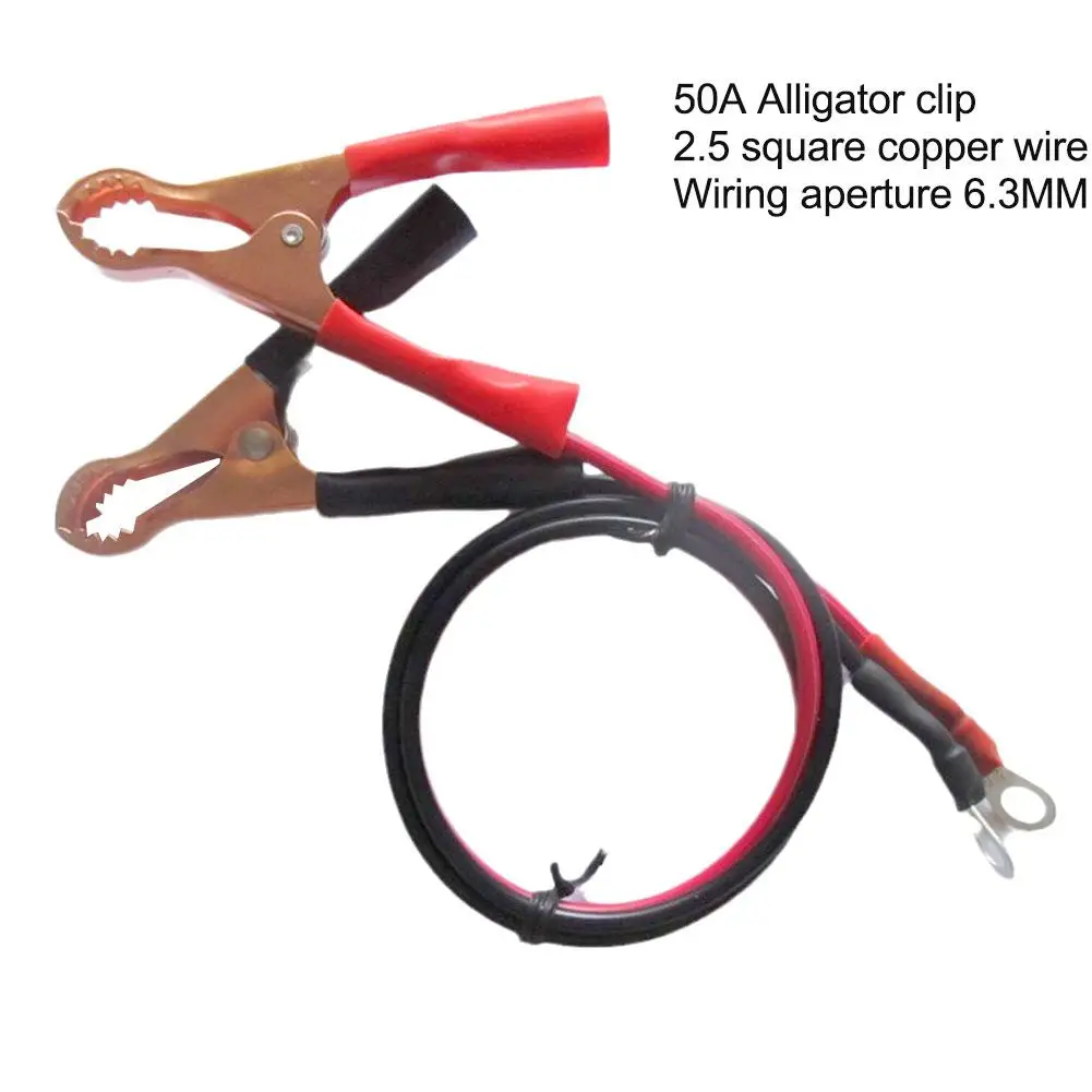 Alligator clip car cigarette lighter car loaded inverter connection battery socket cord car adapter line battery 12V50A pow A1T7
