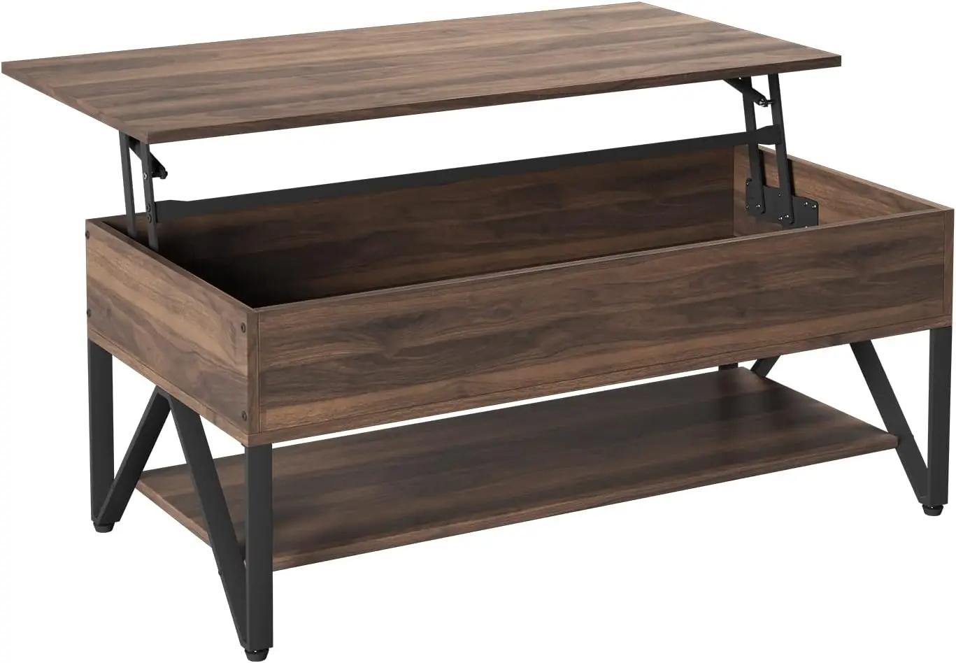 

Lift Top Coffee Table with Storage 40 Inch Wood Center Tea Table with Hidden Compartment Rising top Cocktail Table,Walnut