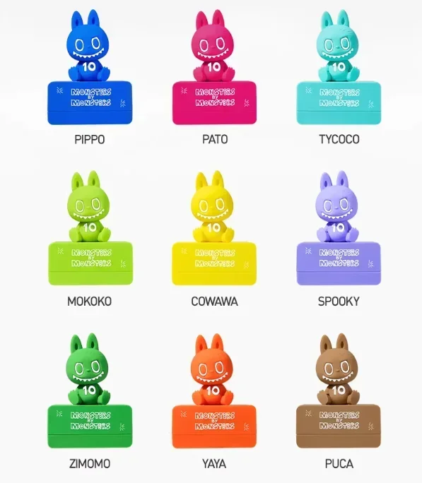POP MART LABUBU THE MONSTERS 10e verjaardag serie - Koelkastmagneet Mystery Box Originele Blind Box Guess Toy Bag Ornament Figuur