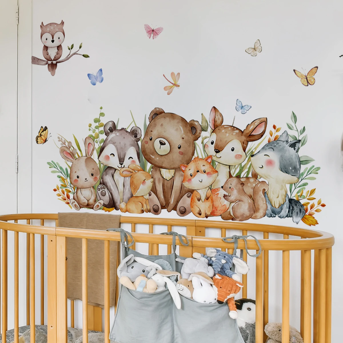 Naklejka ścienna z motywem zwi – Baby Nursery Jungle Wallpaper recenzja i cena