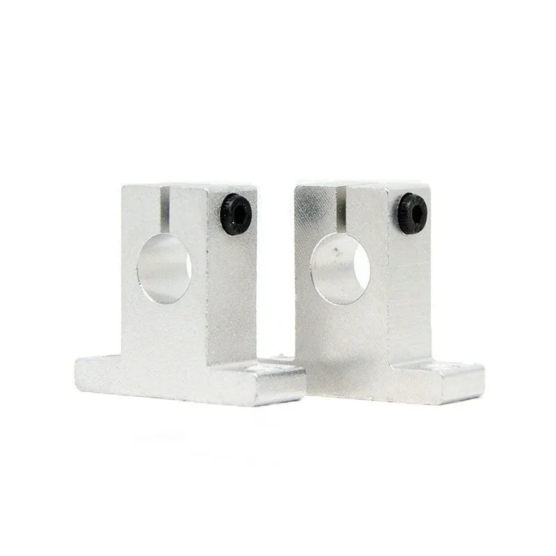 1pc Linear Optical Axis SK Vertical Support Aluminum Alloy Bearing Frame Polished Rod Holder SK 8mm To 60mm