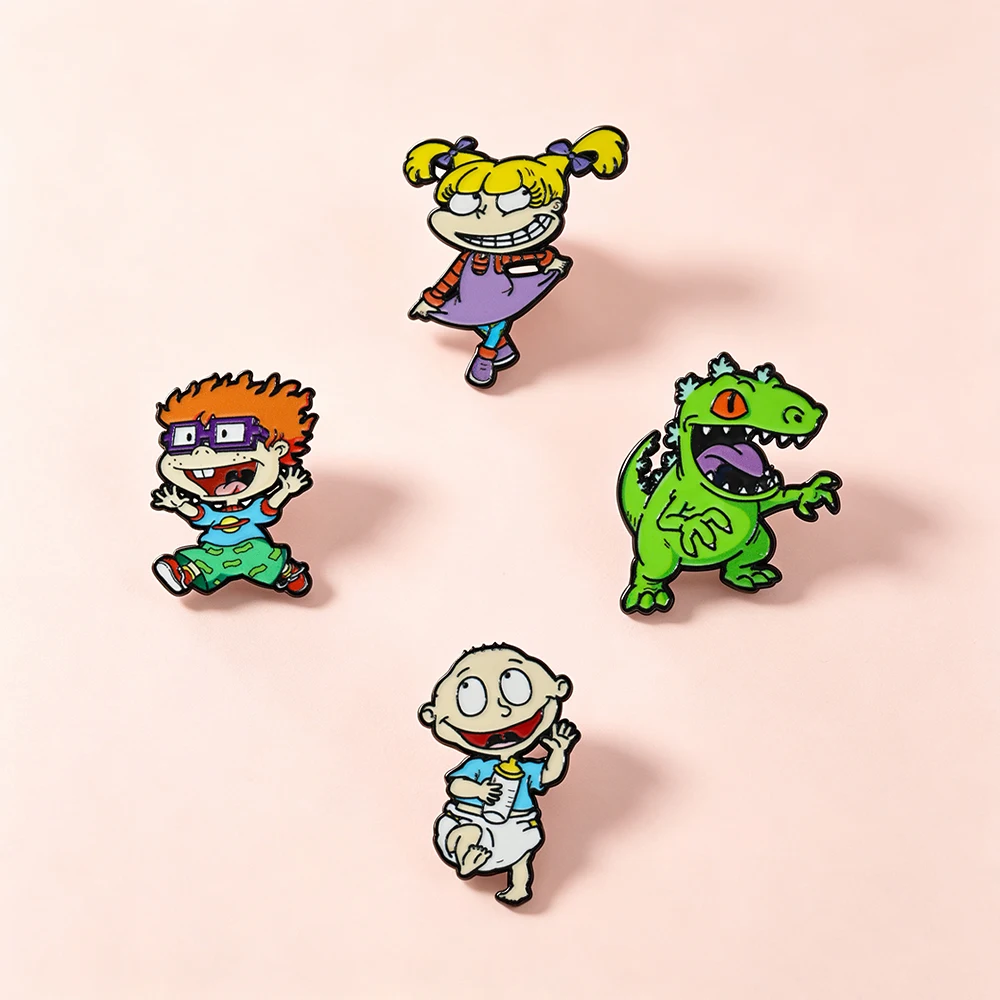 Funny Kids Enamel Pin Brooches For Women Lapel Pins Badge on Backpack Costume Accessories Fashion Jewelry Gifts for Friends