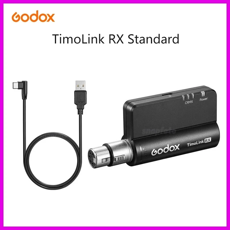 Godox TimoLink RX TX Wireless DMX Transmitter Receiver Built with CRMX Modules for Filmmakers Broadcasters