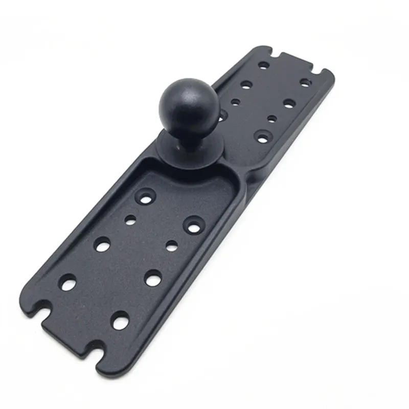 Adattatore a sfera per elettronica marina di grandi dimensioni con sfera da 1,5" con piastra rettangolare da 11" x 3" per Lowrance
