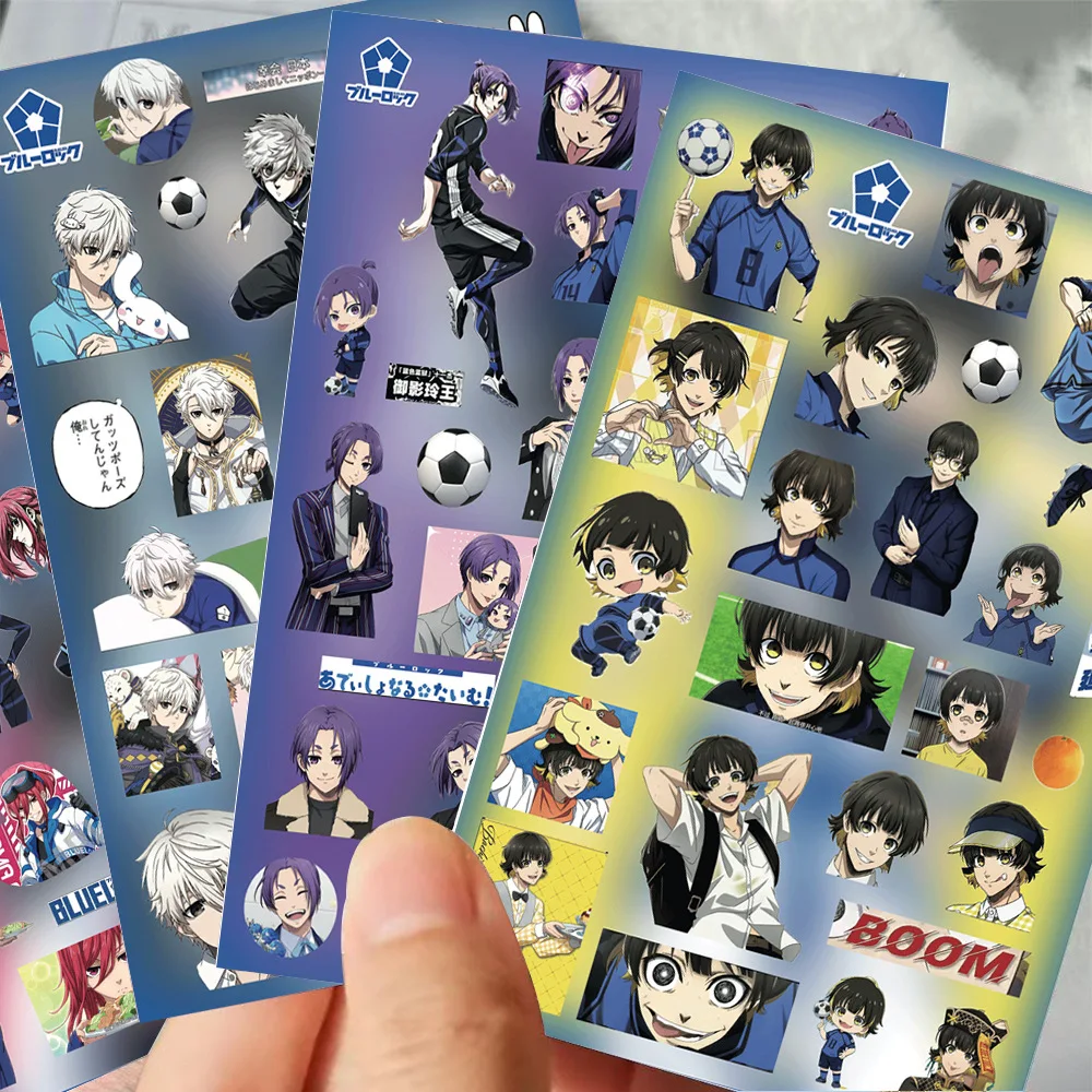 8PCS Anime BLUE LOCK Series DIY Sticker Bachira Meguru Character Creativity Printing Waterproof Isagi Yoichi Graffiti Sticker