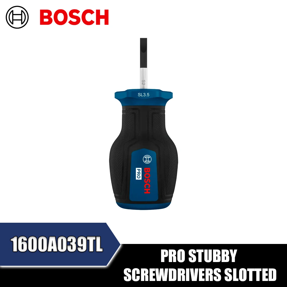 BOSCH 1600A039TL 1600A03J49 1600A039TM 1600A039TN PRO Stubby Screwdrivers Slotted Hand Tools