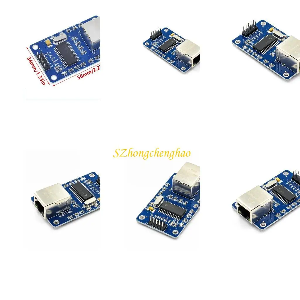 

Ethernet Module SPI Interfaces for Microcontroller Development Board Low Power Networking Module Accessories 601D