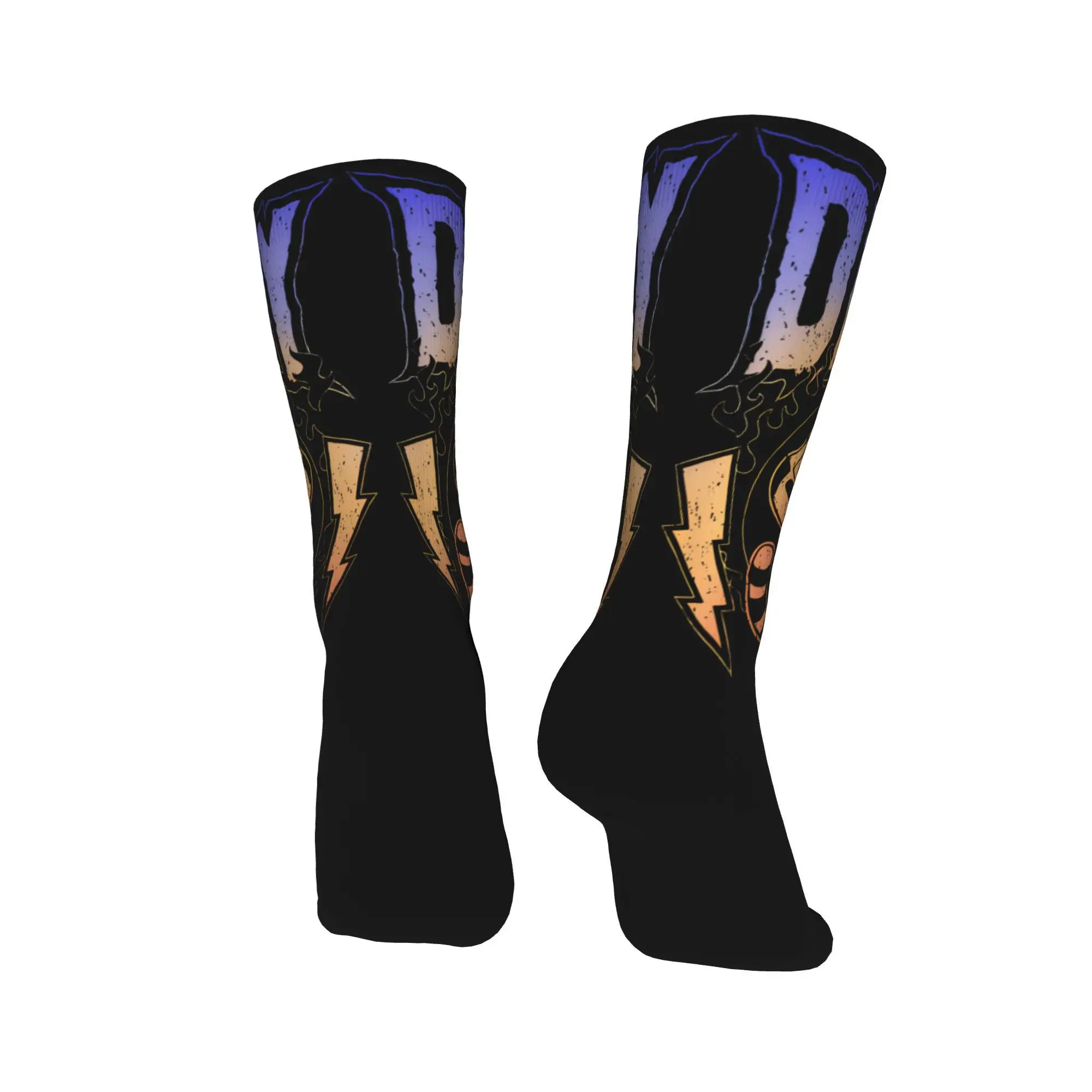 Kpop demônio caçador meias banda de metal gráfico engraçado meias outono anti skid meias femininas ao ar livre meias de alta qualidade