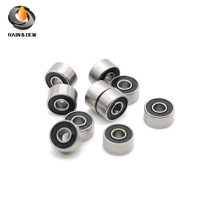 

10PCS 695RS Bearing 5x13x4 mm ABEC-7 Hobby Electric RC Car Truck 695 RS 2RS Ball Bearings 695-2RS Black Sealed