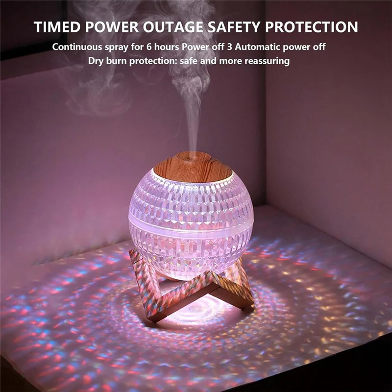 

mini desk humidifier Mini Colorful Night Light Crystal Ball Humidifier Portable Cool Mist