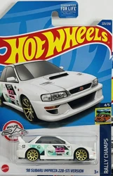 HOT WHEELS 1:64 98 SUBARU IMPARZA 22B-STI VERSION RALLY CHAMPS Collection of die cast alloy trolley model ornaments