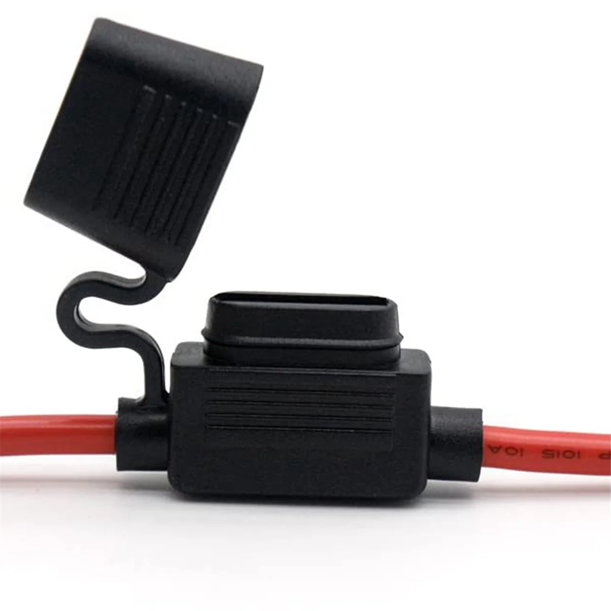 セール 10 ゲージ ヒューズ ホルダー - 10 AWG インライン ヒューズ ホルダー、40 AMP ATC ブレード ヒューズ付き (4 パック) 自動車用レトロフィット ヒューズ ホルダー