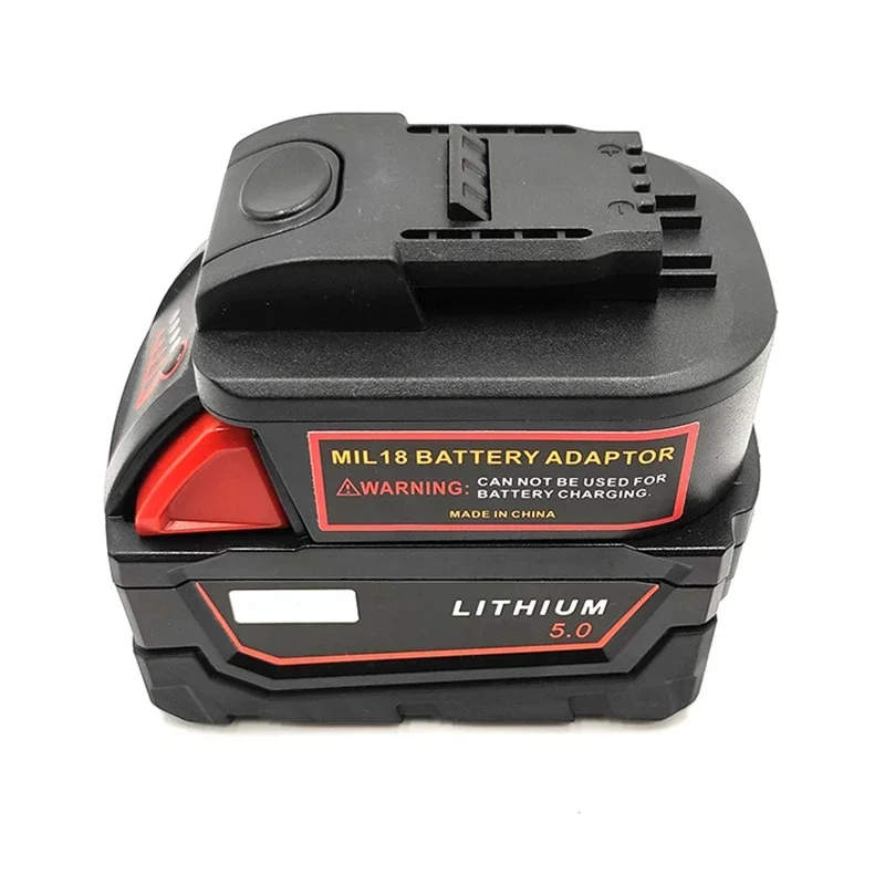 For Milwaukee 18V Lithium Batteries Converter for Worx Orange Small Foot Power Tools WA3550 MWB18OWL Battery Adapter Converter