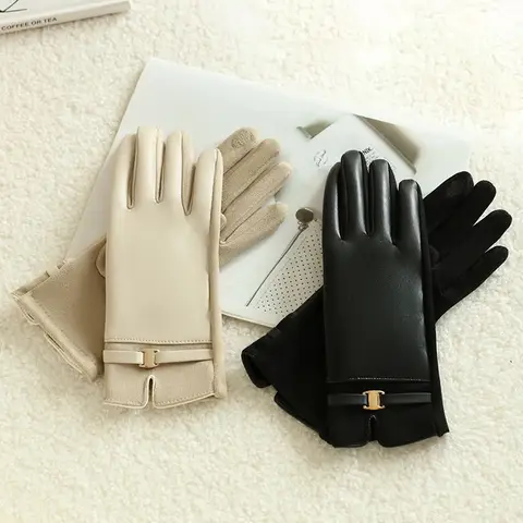 【Thick Warm】Women's Touchscreen Gloves Winter Windproof Riding Driving Gloves