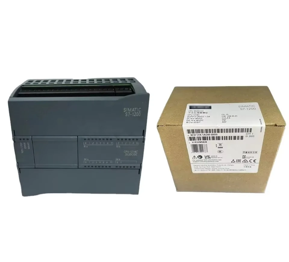 Controlador Siemens S7 1200 en Stock en Almacén, PLC 6ES72141AG400XB0, SIMATIC S7-1200 CPU 1214C DC/DC/DC 6ES7214-1AG40-0XB0