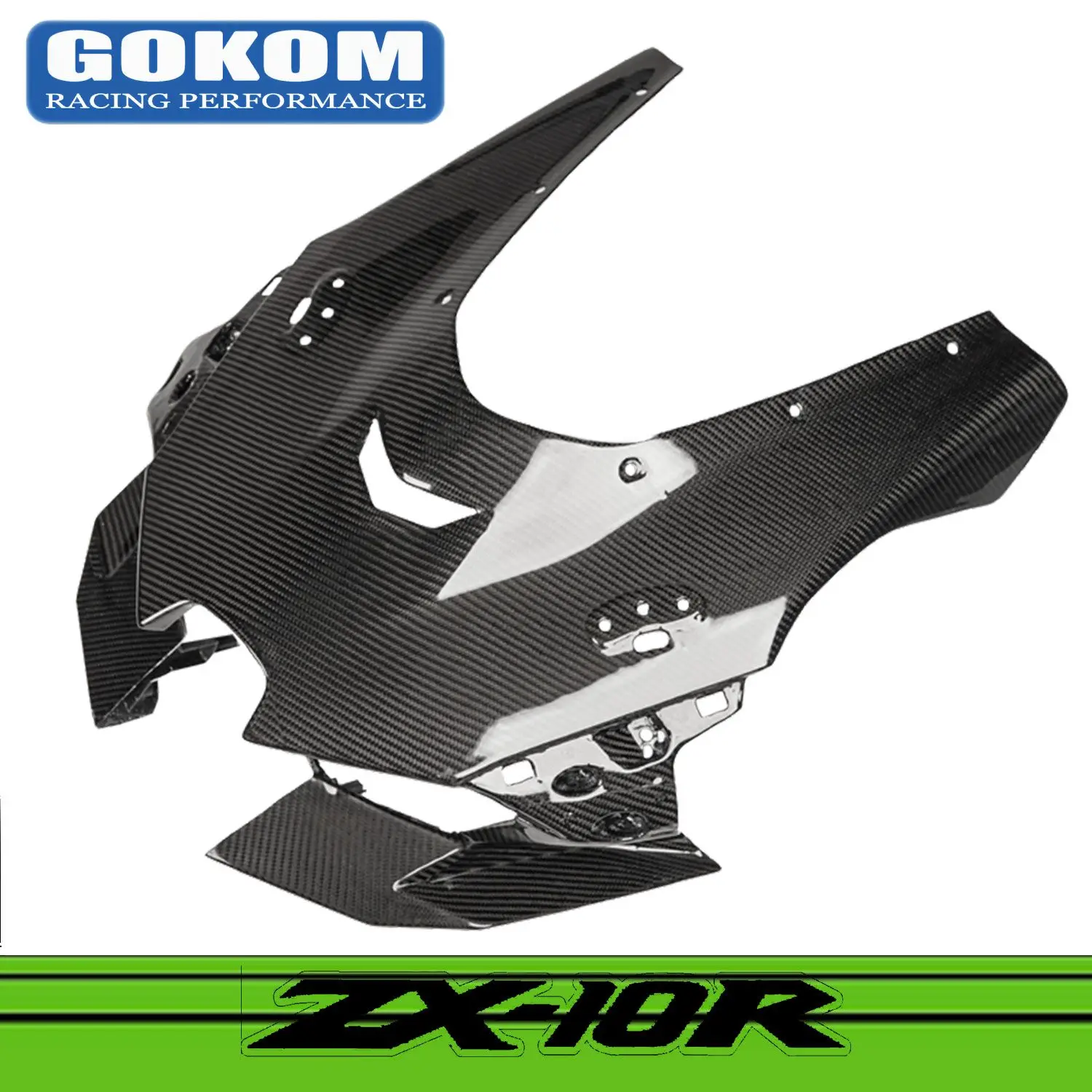 

Gokom Racing Motorcycle Parts Carbon Fiber Front Fairing FOR KAWASAKI ZX10R 2022+