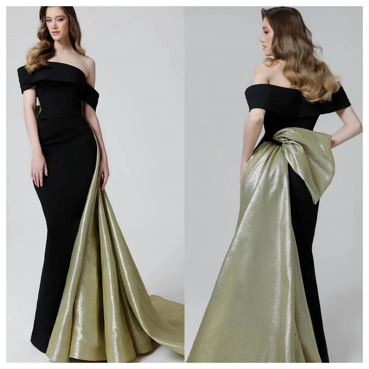 

Customized High Quality Black Jersey Evening Dress Boat Neck Off the Shoulder Sleeveless Bespoke Occasion Gowns Party Dress