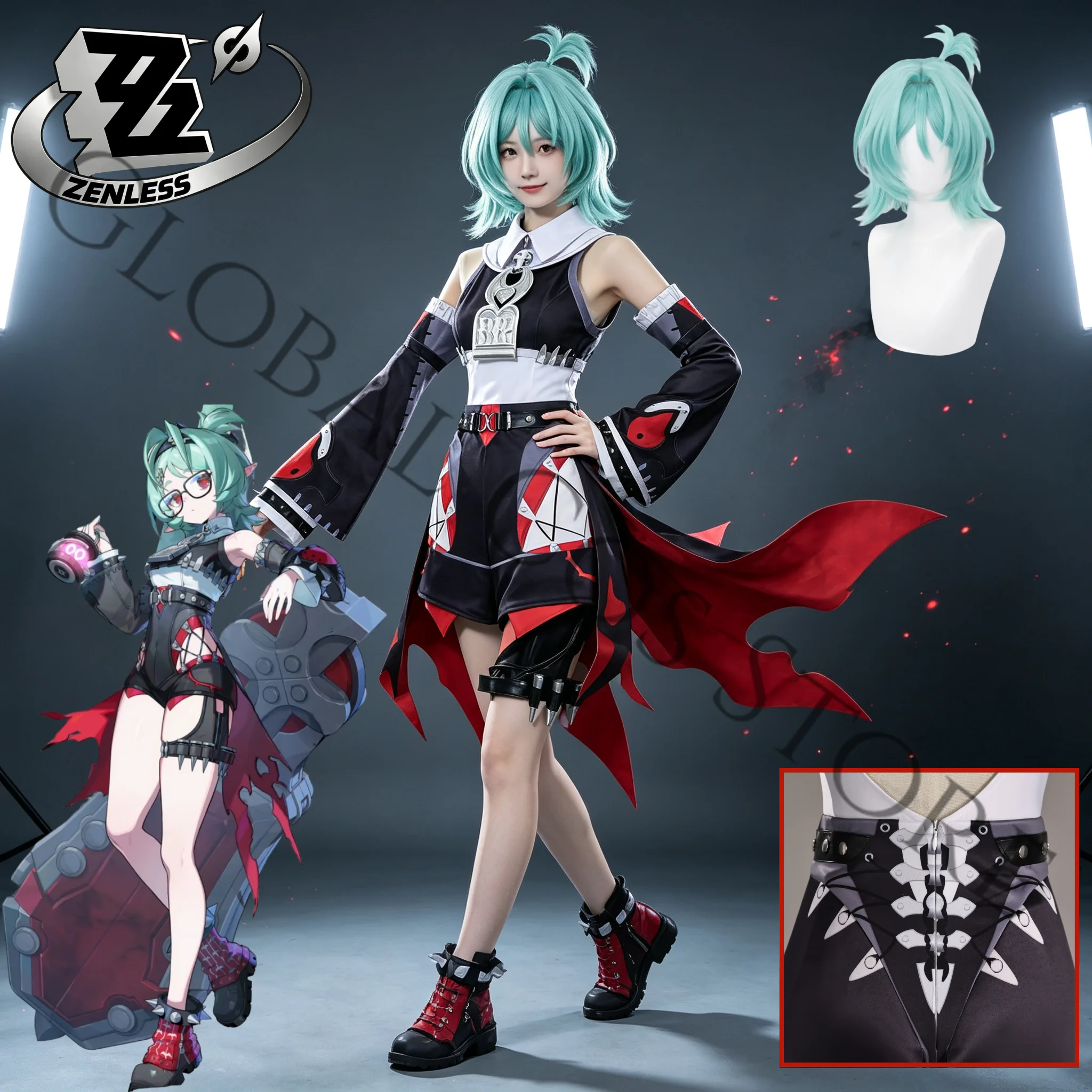 Anime Cosplay Zero Two - Fantasia de cosplay da Roxy, personagem