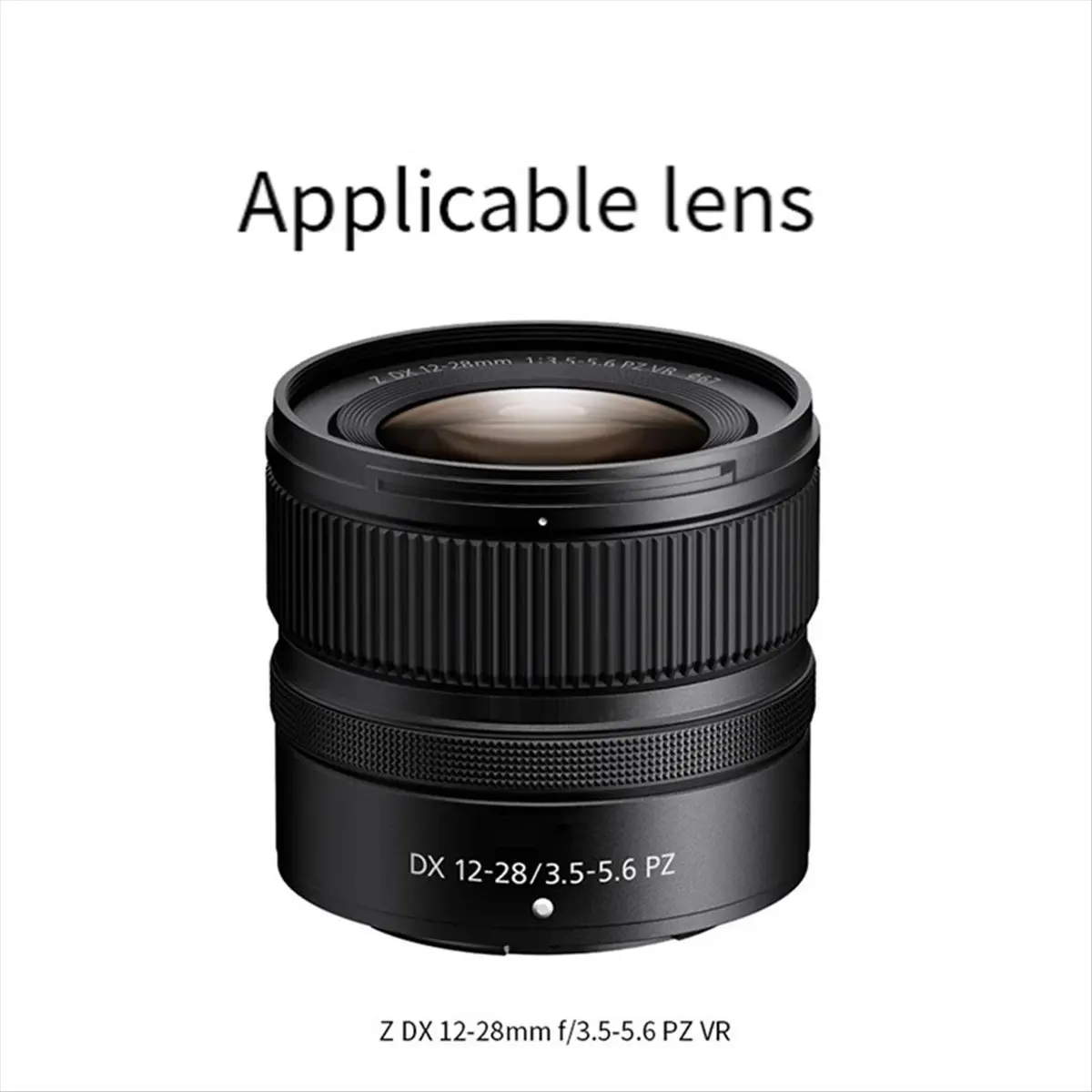 (A02R) HB-112 Bayonet Lens Hood Petal Lens Shade for Nikon Z DX 12-28mm F3.5-5.6 PZ VR Lens on ZF Z30 Z50 ZFC Z5 Z7 Z6 II Z8 Z9