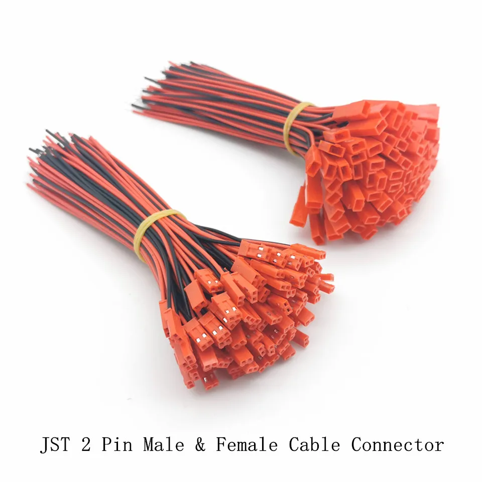 JST 2 دبوس الذكور والإناث كابلات الموصلات 2pin سلك التوصيل وصلات مرفاع ل LED شريط مصابيح لتقوم بها بنفسك SYP 2.54 مللي متر 10 سنتيمتر 15 سنتيمتر 20 سنتيمتر 22AWG