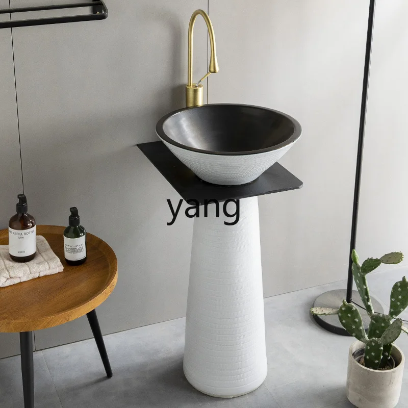 

LH retro column wash basin outdoor courtyard balcony wash basin floor type