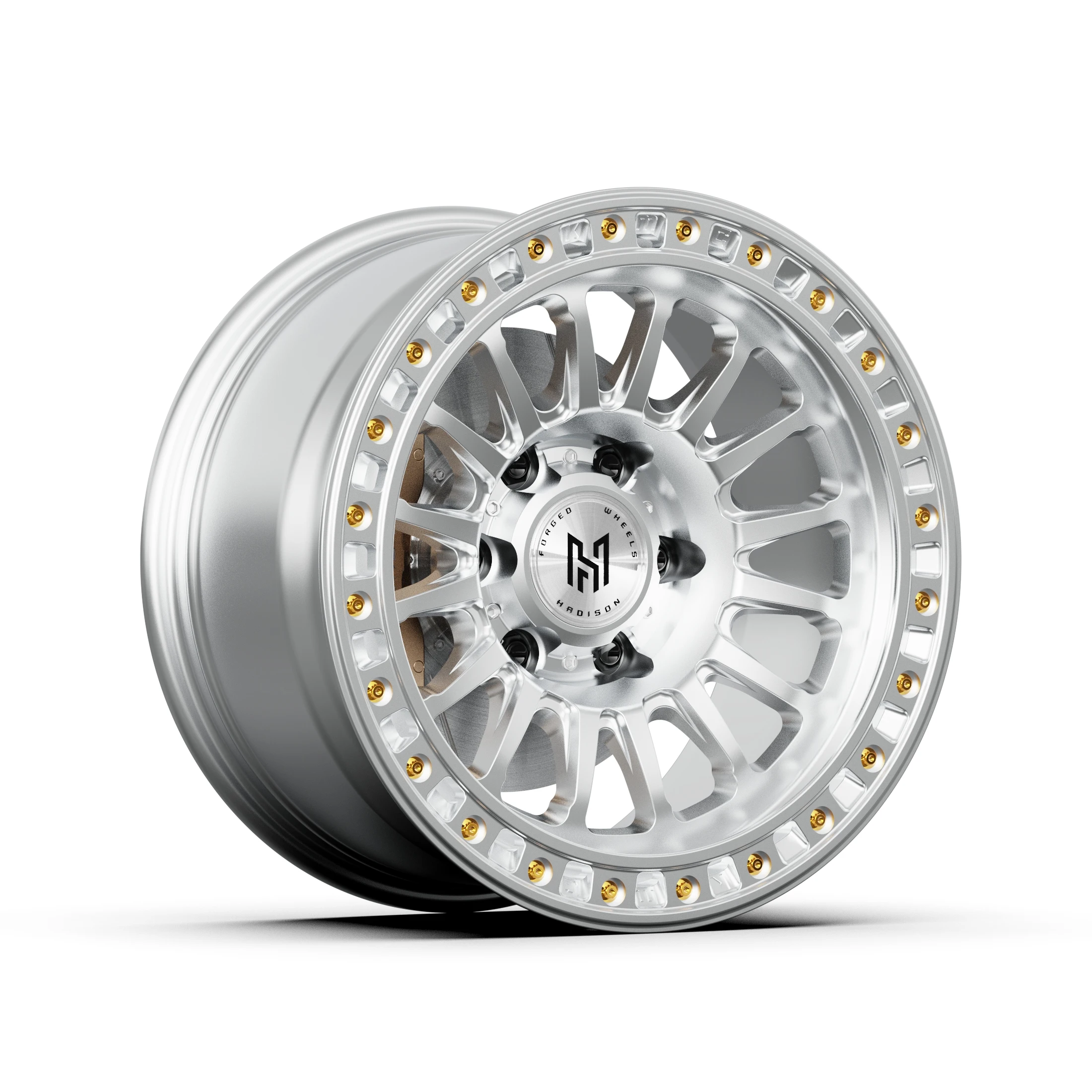 Heavy-Duty Forged Alloy Wheels 17 18 20 22 6x135 6x139.7 Load Rating 1000KG Beadlock Pickup Rims For Ford F-150 P702 Ram 1500 DT