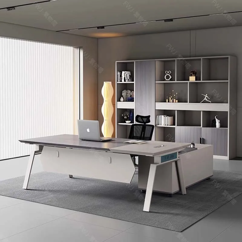

Nordic European Office Desk Computer Gaming Decoration Wooden Office Desk Aesthetic Minimalist Meuble Bureau Lounge Furniture