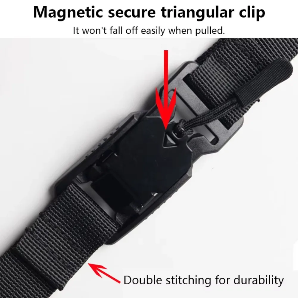 Magnetic Buckle Backpack Chest Pack Strap Adjustable Length Easy Detachable Camping Bag Strap Versatile Durable