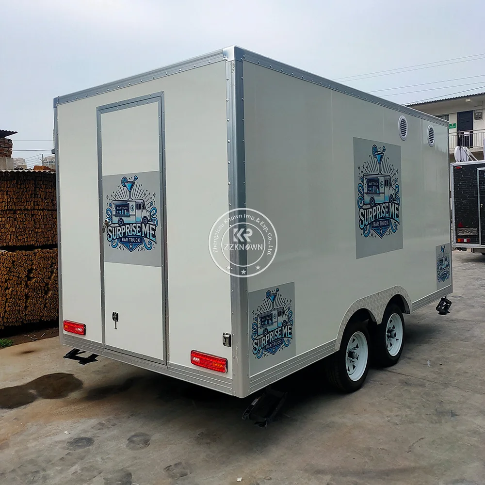 

Concession Mobile Food Trailer Fully Equipped Snack Pizza Ice Cream Cart Customized Street Food Truck For Sale