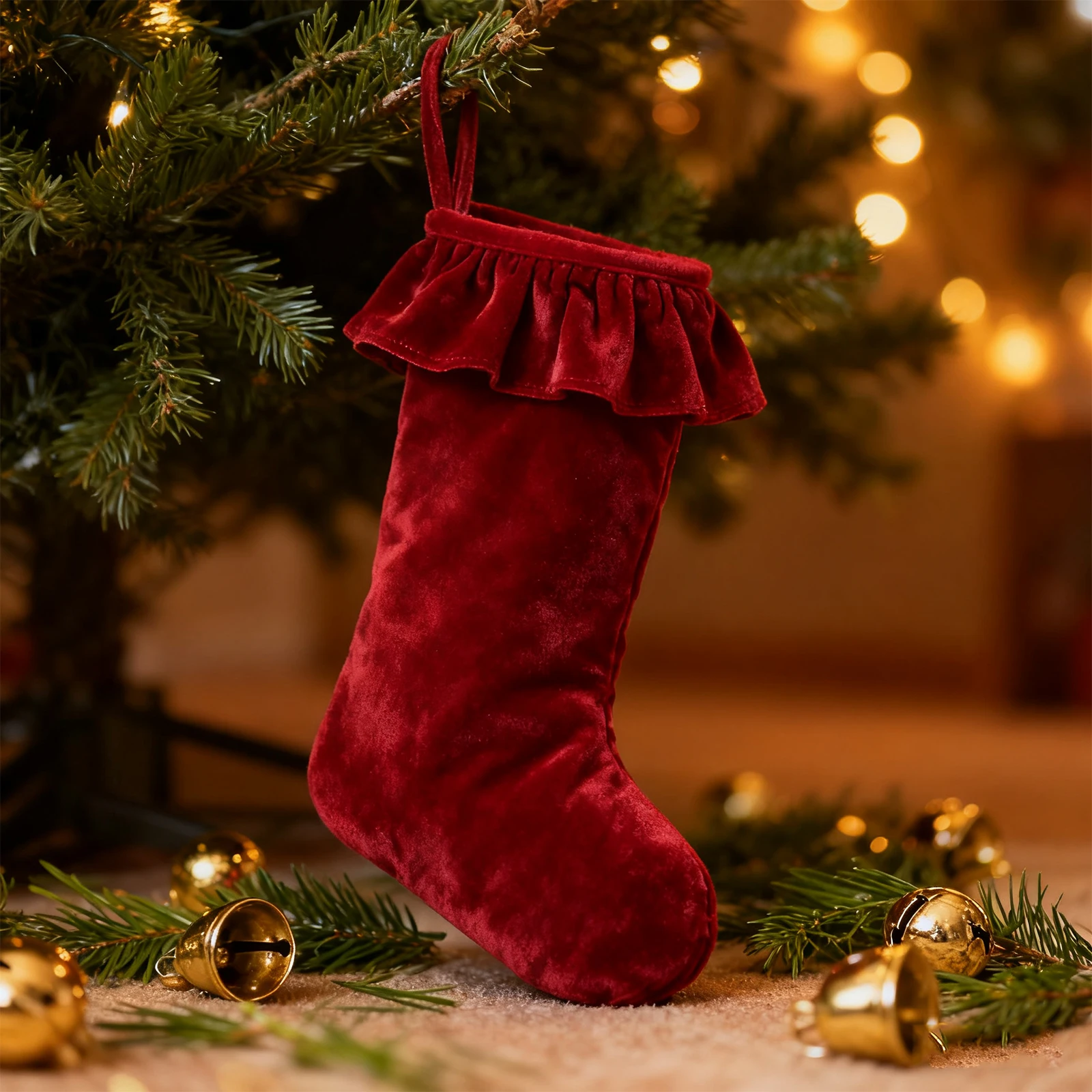 Velvet Christmas Stocking Holi - Christmas Stocking Hanging recensie en prijs