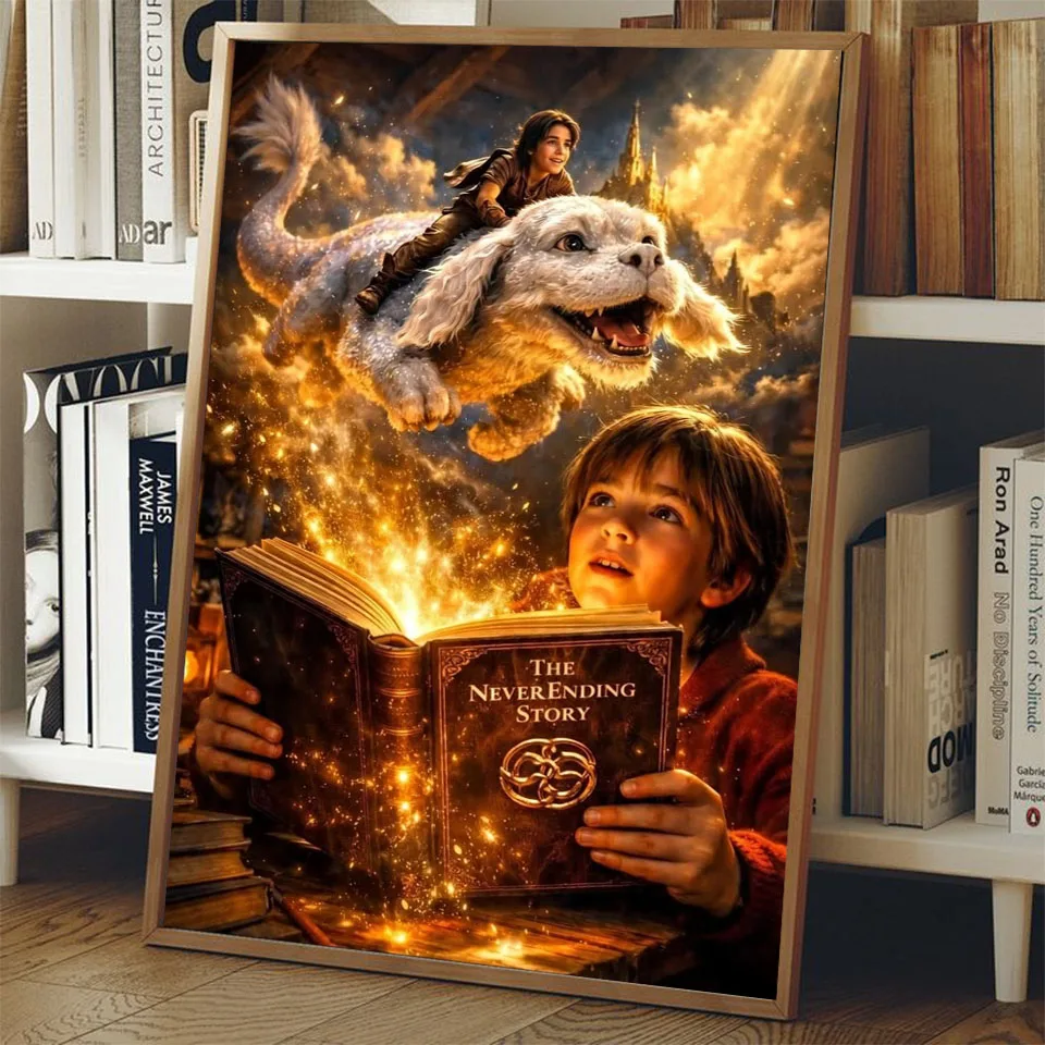 Peintures Diamantées Artisanales 5D DIY, Motif Livre Magique Sorcière des Rêves, Kit de Mosaïque Diamantée à Point de Croix à Pointage Complet, Décoration Murale pour la Maison, Cadeau