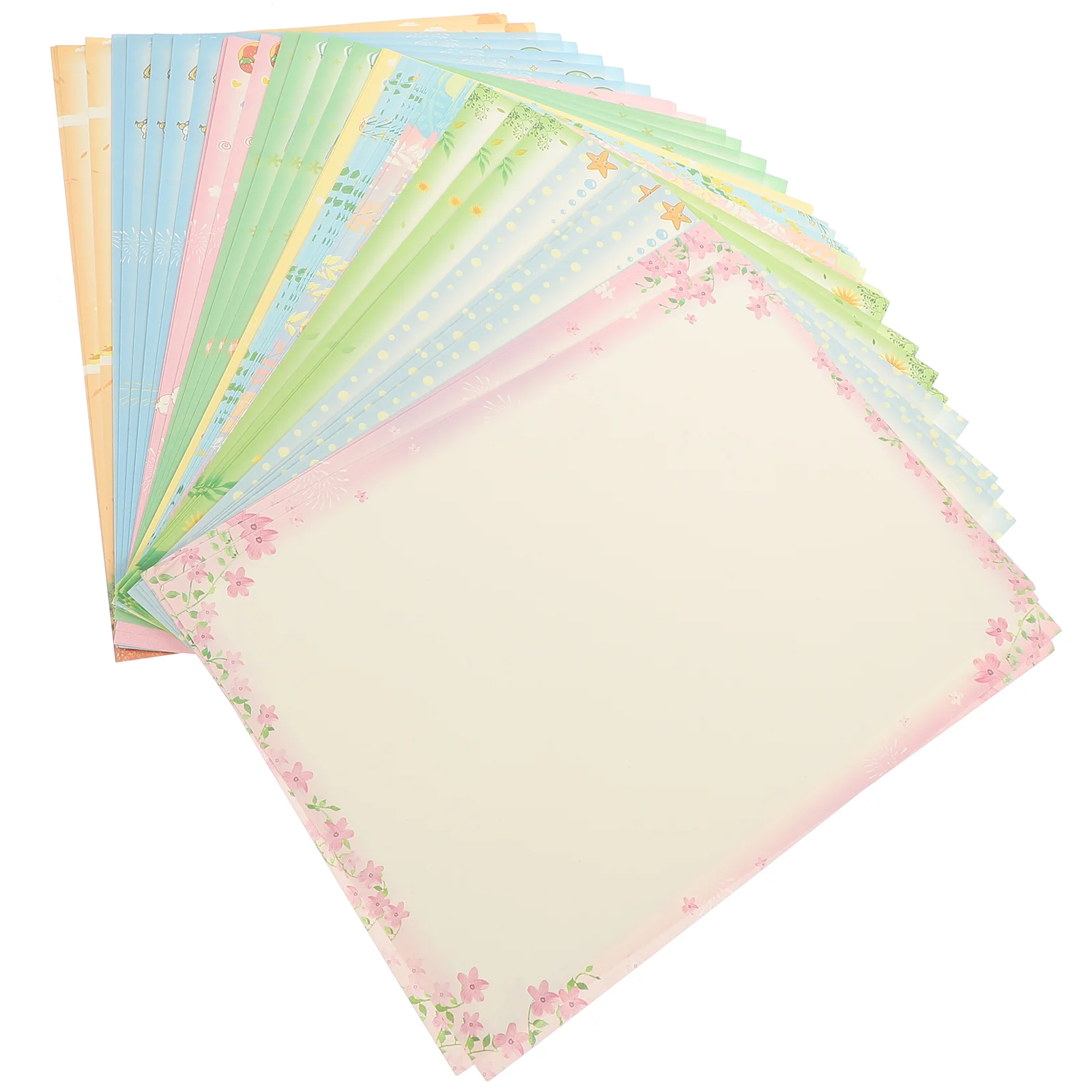 Papel de impresora A4 de encaje, Impresión de pintura de copia a Color por ordenador, 1 paquete (50 piezas), papeles decorativos plegables, manualidades DIY, 50 hojas