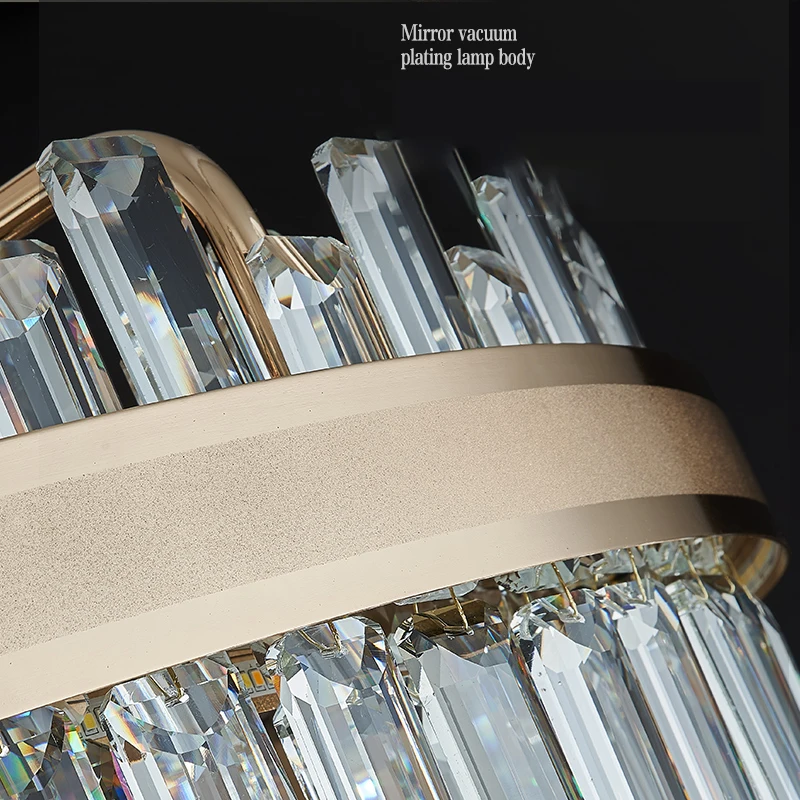 Light Luxury Living Room Crystal Chandelier Home Decoration Ceiling Pendant Lamps Modern Ceiling Chandelier Led Ceiling Light