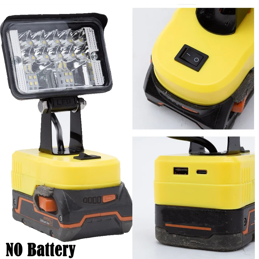 

For Ridgid AEG 18V Lithium Battery (2800LM) New LED Work Light Familiale Camping Outdoor Travel Light(NO Battery )