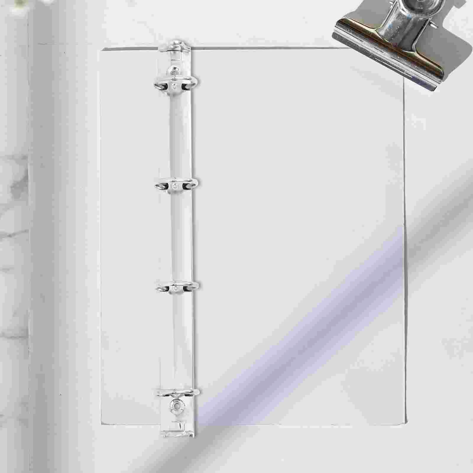 3 Pcs Binding Strip A4 Binder Adhesive Pen Holder Desk Organizer Iron Large Rings Photo Album