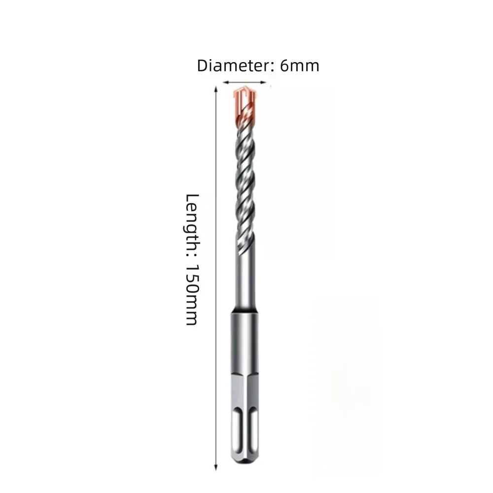 

Сверла SDS Plus с крестообразными наконечниками, 150 мм, перфораторное сверло, 6/8/10/12 мм, ударные дрели, сверло с твердосплавными наконечниками, усиленный бетон