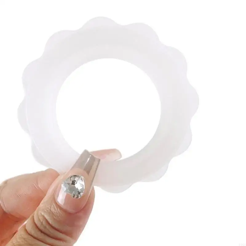 

D5QA 2Pcs Soft Silicone Rings for Secure Silver Nipple Shield Long Wear Comfortable