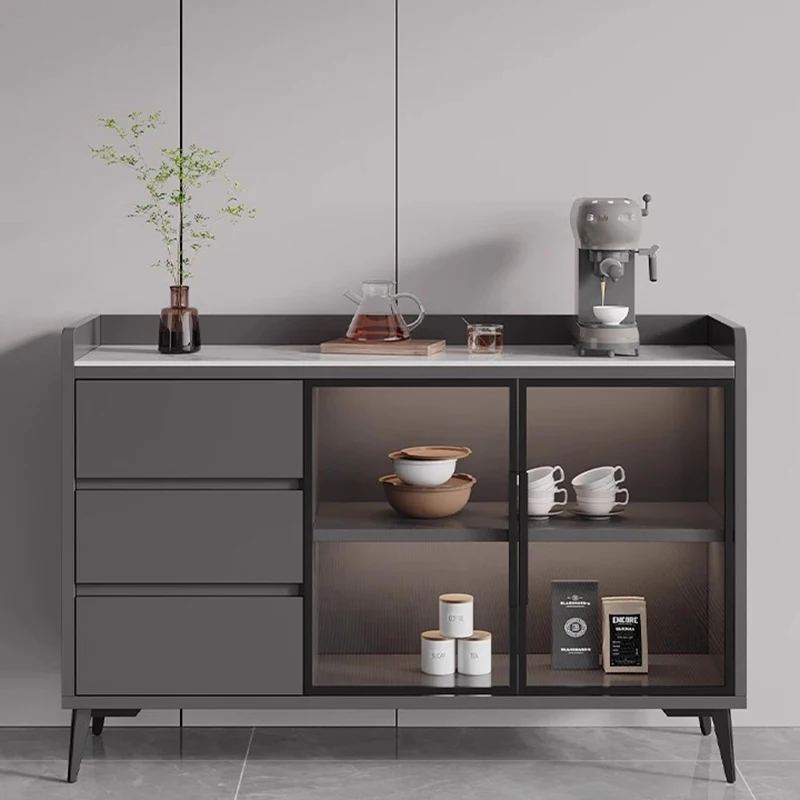 ديكور الخشب خزائن غرفة المعيشة تخزين أدراج زجاجية مدخل خزائن غرفة المعيشة الصين الزاوية Cajonera الأثاث العصري