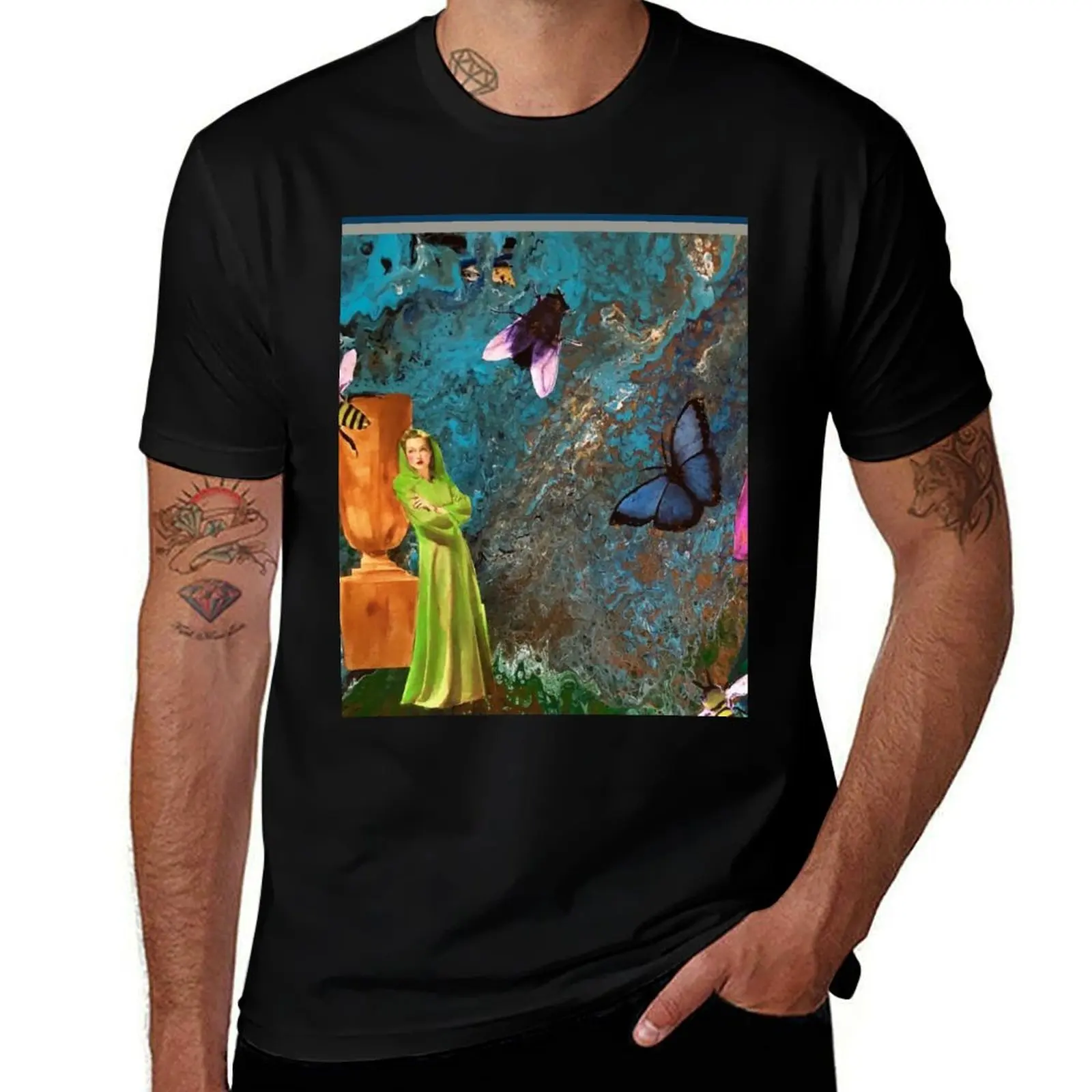 

Kafka's Dream: A Tribute to Kate Spade. T-Shirt t shirt man cotton g man t shirts for men