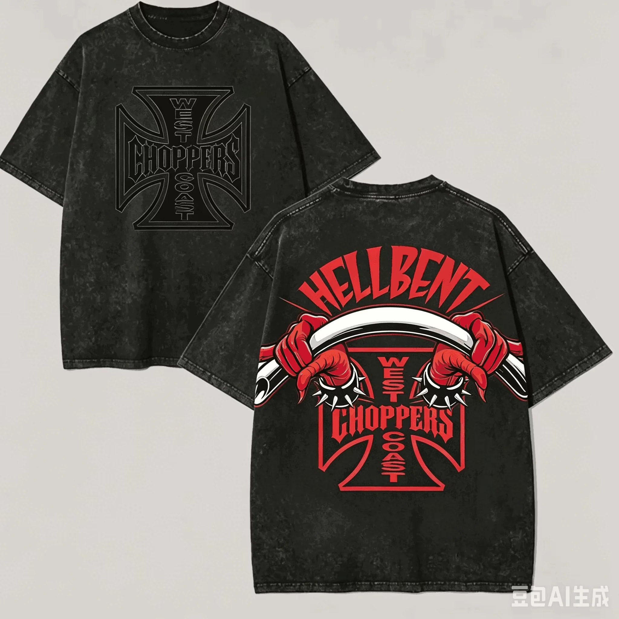 West Coast Choppers for Fan Gift Washed T-shirt Men Women Harajuku Oversized Unisex Short Sleeve Streetwear Tops
