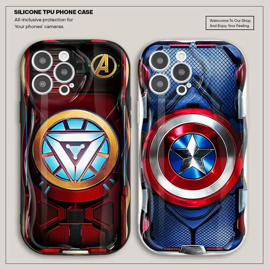 Marvel Ironman Sipiderman Phone Case for Vivo Y02 Y12 Y15S Y16 Y17 Y19 Y20 Y20i Y21 Y21A Y21 2021 Y35 Y22S Y36 Y50 4G 5G Cover