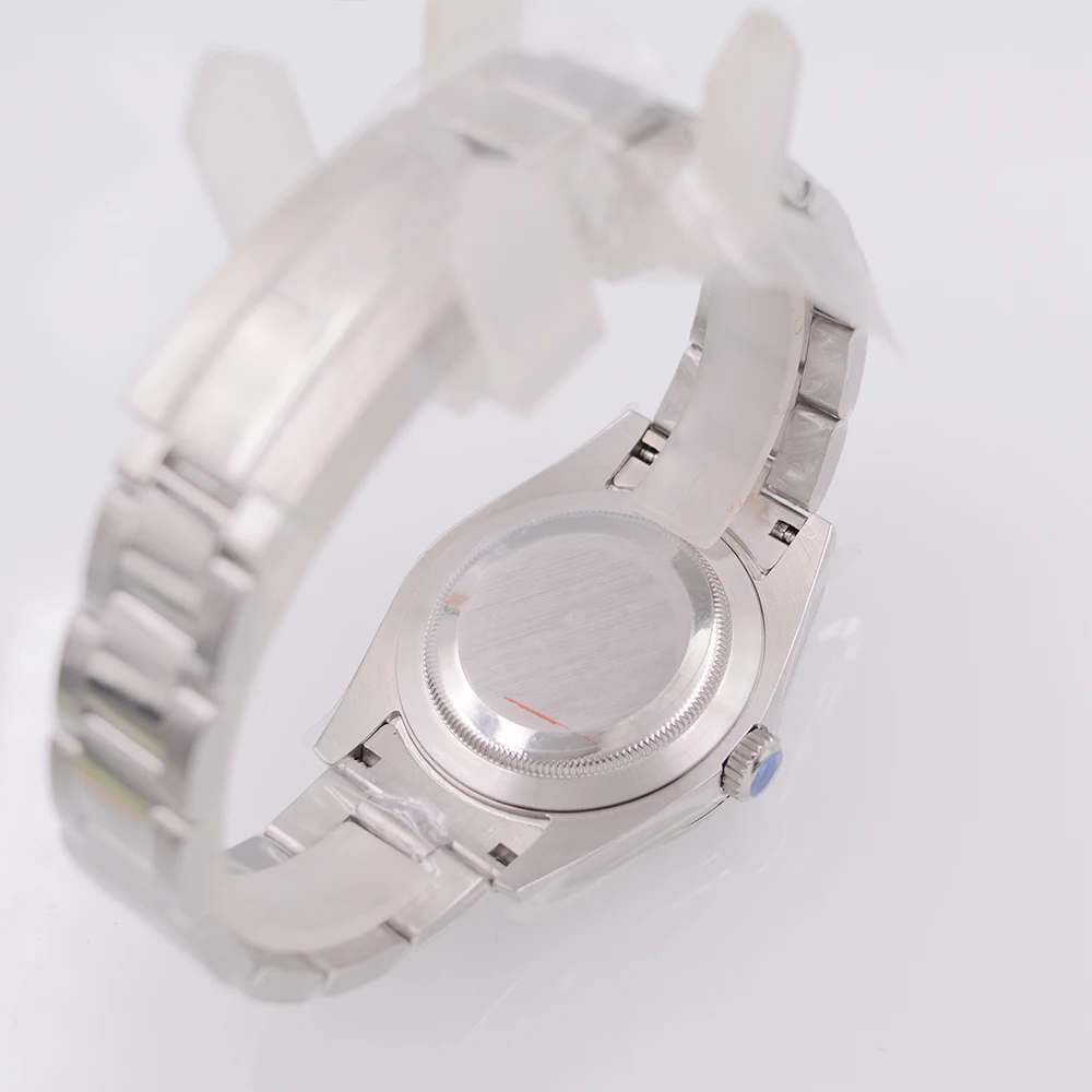 Corgeut NH35 36 มม./39 มม.นาฬิกาอัตโนมัติกันน้ําผู้ชายนาฬิกาสร้อยข้อมือสแตนเลสคริสตัลแซฟไฟร์