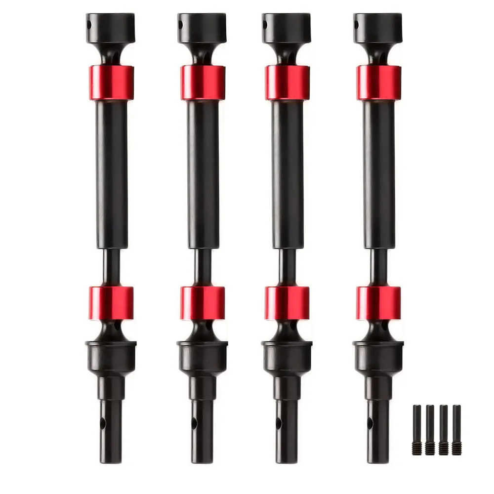

Red Front / Rear 8650 8652 8653 Harden Steel HD Splined Steel Drive Shaft CVD for RC CAR Traxxas 1/10 E Revo 2.0 VXL 86086