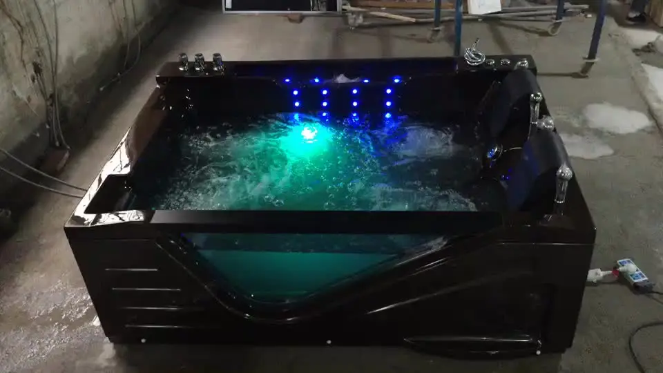 

Внутренняя акриловая гидромассажная ванна, 2-местная горячая ванна, акриловая ванна для ванной комнаты